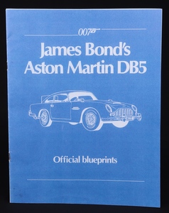 Danbury mint limited edition james bond aston martin ll552 blueprints