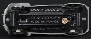 French dinky junior 105 2cv citroen ll618 base