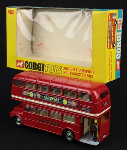 Corgi toys 468 london transport bus outspan ll629 back