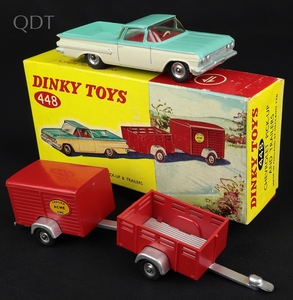 Dinky toys 448 chevrolet pick up trailers ll784 front