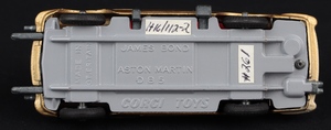 Corgi toys 261 james bond's aston martin ll791 base