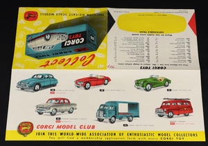 Corgi leaflets 1957 ll812 back