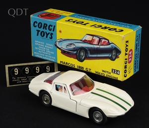 Corgi toys 324 marcos 1800 gt m322 front