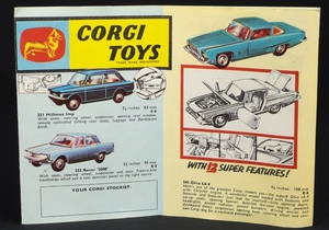 Corgi toys 1120 chipperfields circus crane truck ll881 booklet