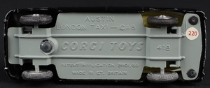 Corgi toys 418 austin taxi ll884 base