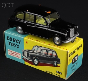 Corgi toys 418 austin taxi ll884 front
