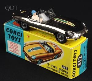 Corgi toys 312 e type jaguar ll388 front