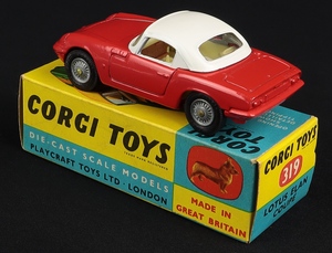 Corgi toys 319 lotus elan coupe ll905 back