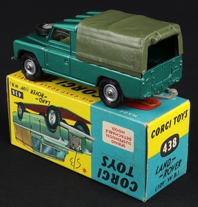 Corgi toys 438 landrover ll906 back