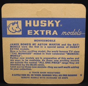 Husky 1004 monkeemobile ll958 back