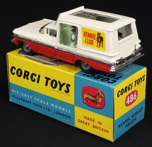 Corgi toys 486 kennel service wagon four dogs mm12 back
