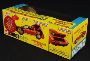 Corgi toys 342 lamborghini with bull mm14 box 2
