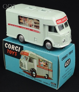 Corgi toys 407 smith's karrier bantam van mobile shop mm36 front