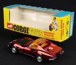 Corgi toys 300 chevrolet corvette stingray mm40 back