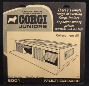 Corgi juniors 2001 1 multi garage mm49 back