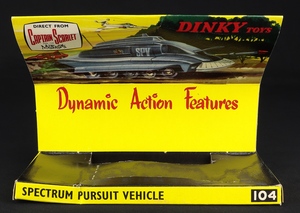 Dinky toys 104 spectrum pursuit vehicle mm120 plinth