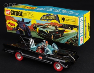 Corgi toys 267 batmobile red tyres mm129 front
