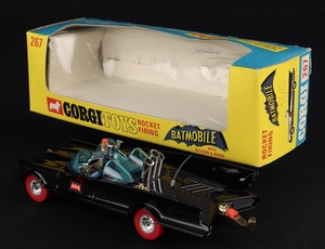 Corgi toys 267 batmobile red tyres mm129 back