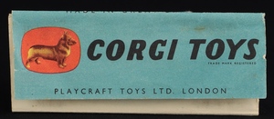 Corgi toys 204 rover 90 saloon mm142 booklet