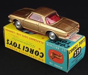 Corgi toys 239 volkswagen 1500 karmann ghia gold mm1446 back