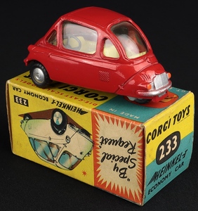 Corgi toys 233 heinkel economy car mm151 back